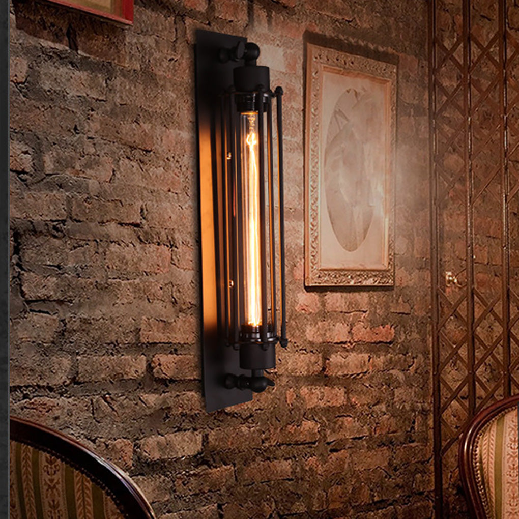 Industrial Style Antique Iron Wall Light for Indoor Cafe Corridor and Aisle