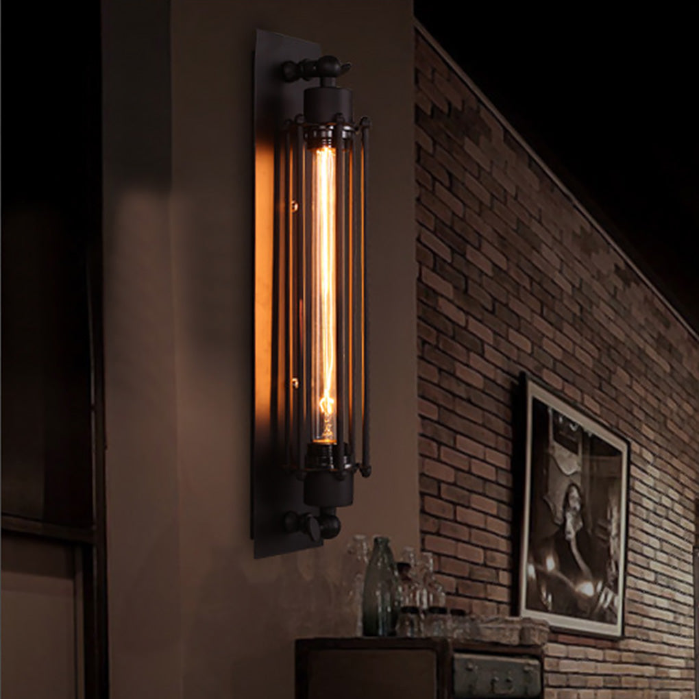 Industrial Style Antique Iron Wall Light for Indoor Cafe Corridor and Aisle