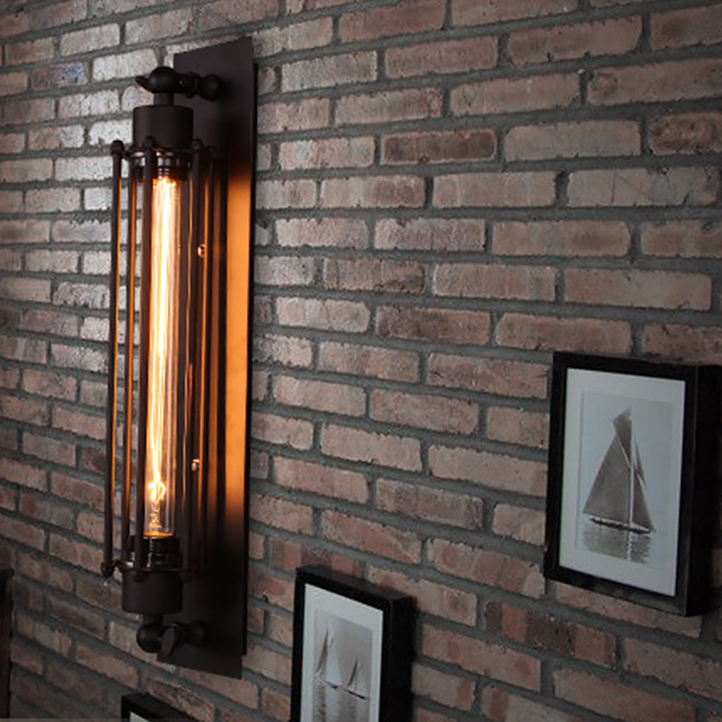 Industrial Style Antique Iron Wall Light for Indoor Cafe Corridor and Aisle