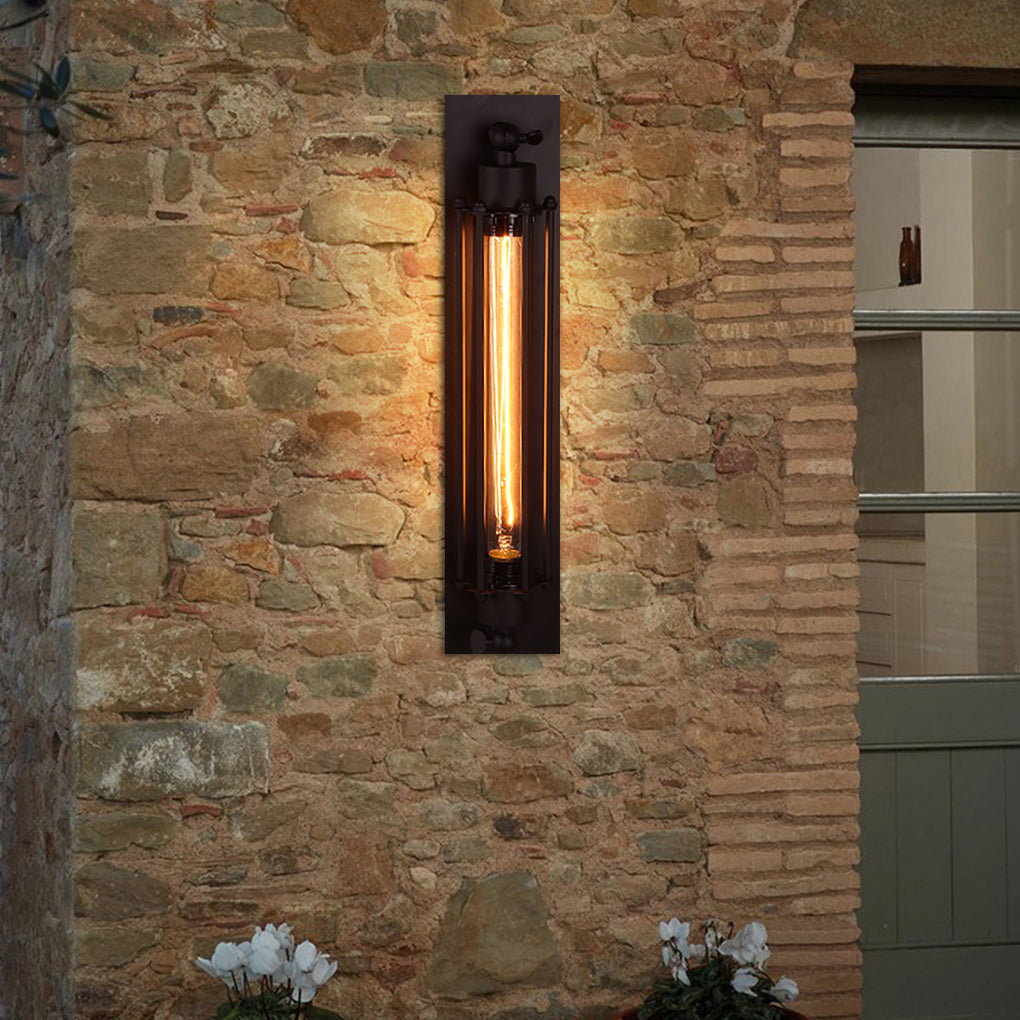 Industrial Style Antique Iron Wall Light for Indoor Cafe Corridor and Aisle