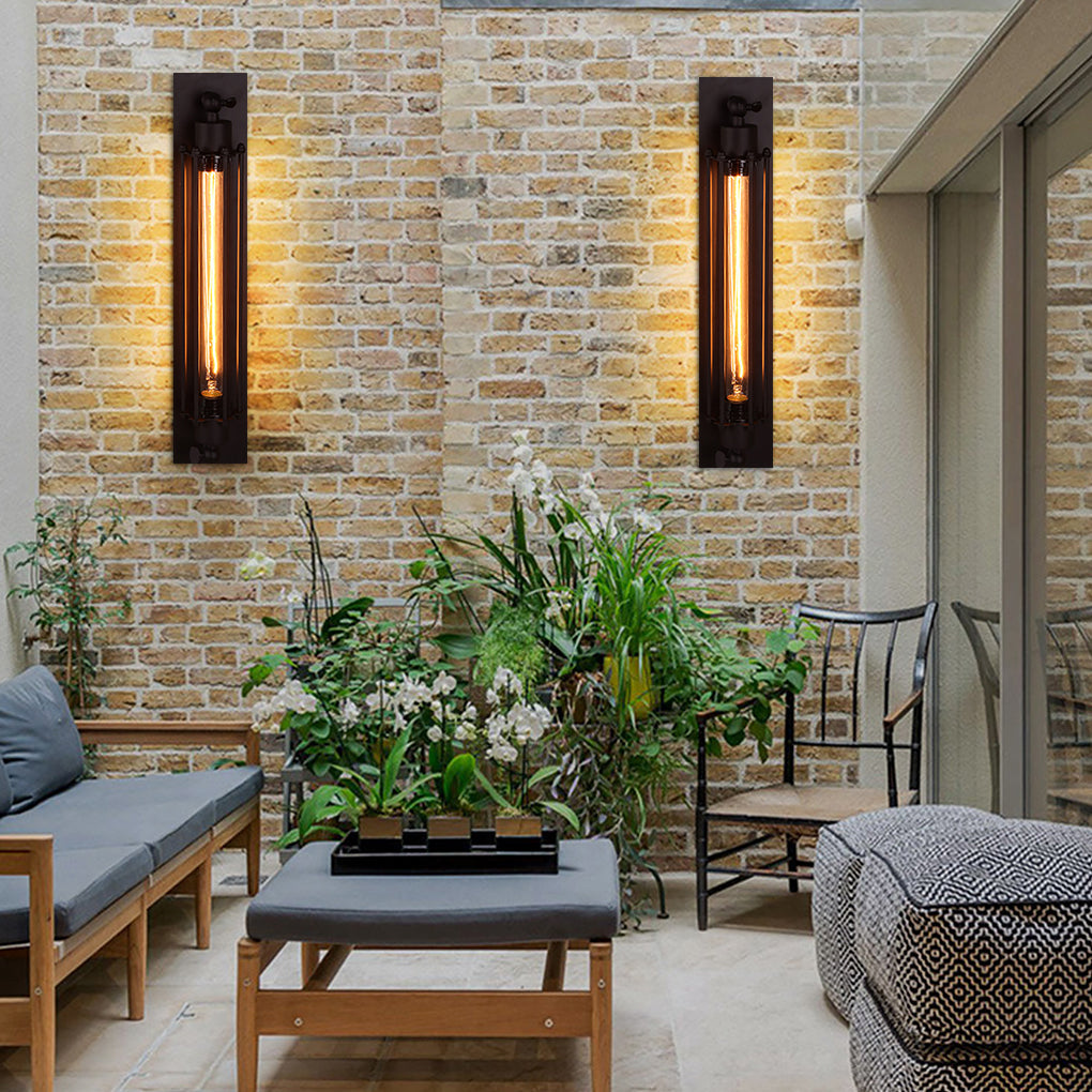 Industrial Style Antique Iron Wall Light for Indoor Cafe Corridor and Aisle