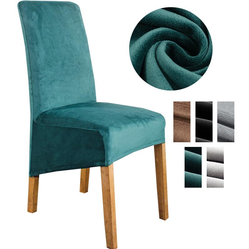 Stretch Velvet Dining Chair Covers, Soft, Elegant & Washable