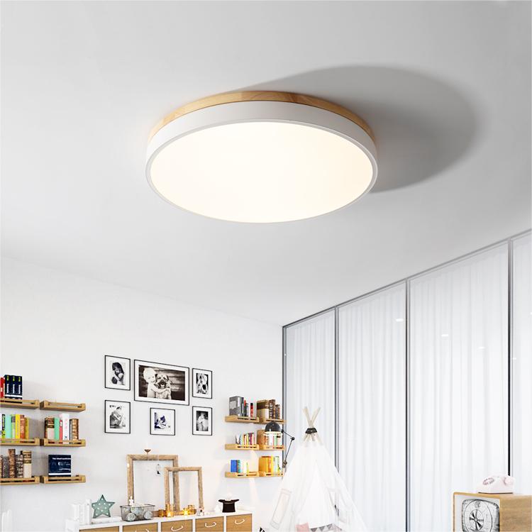 Natural Flush Mount LED Ceiling Light with Soft Ambient Glow