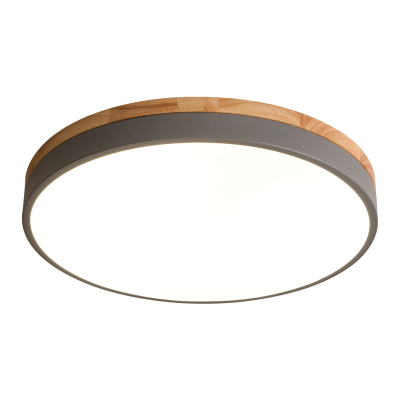 Natural Flush Mount LED Ceiling Light with Soft Ambient Glow