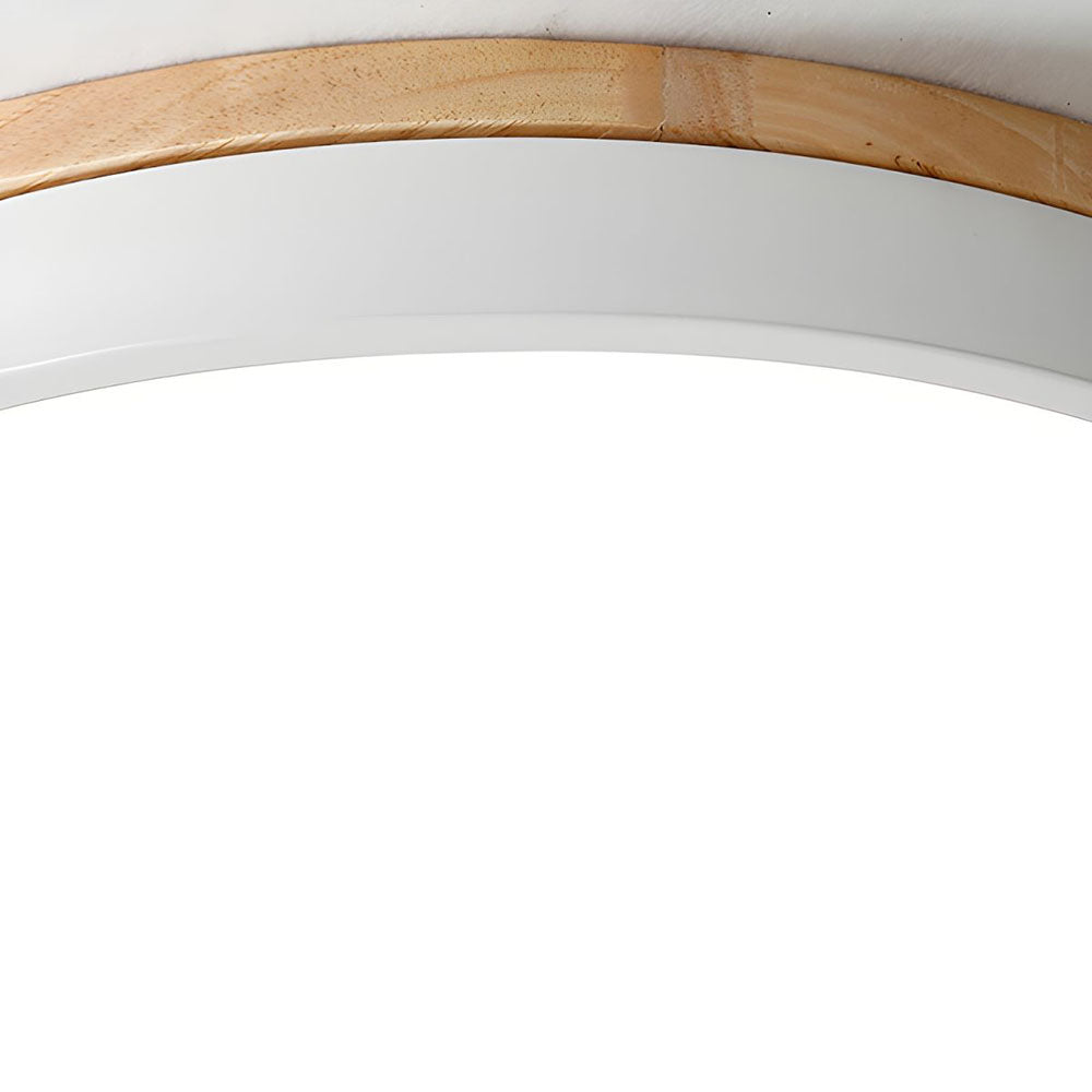 Natural Flush Mount LED Ceiling Light with Soft Ambient Glow