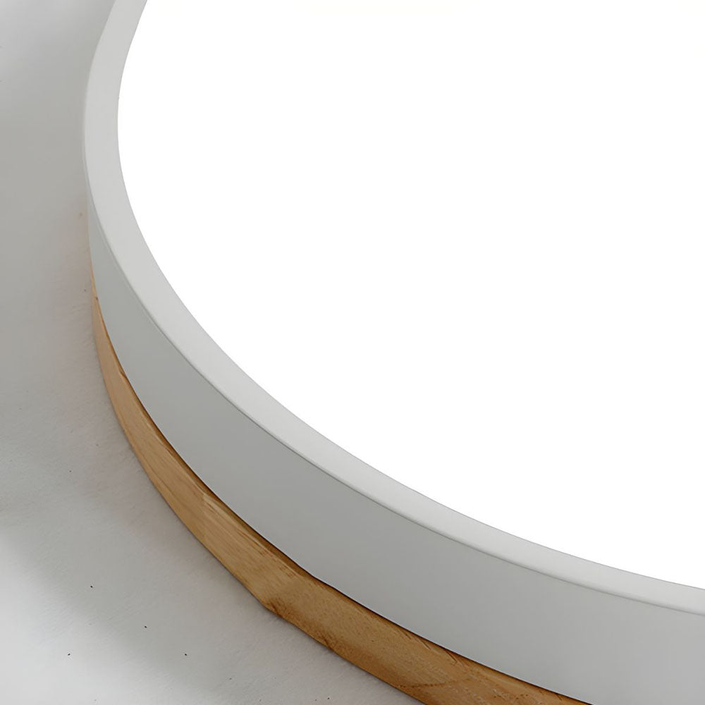 Natural Flush Mount LED Ceiling Light with Soft Ambient Glow