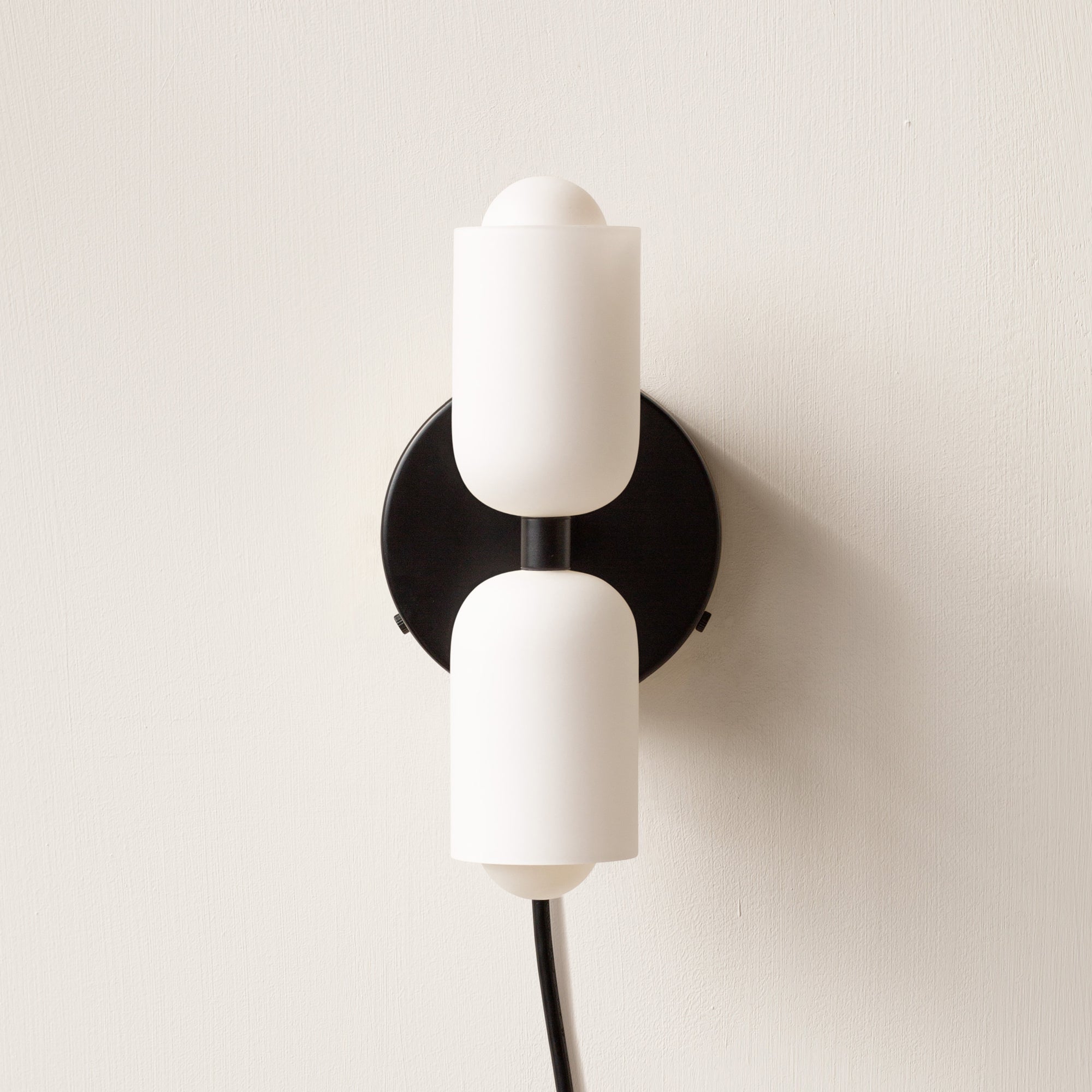 Modern Cream Double Head Wall Light – E14 LED Indoor Sconce