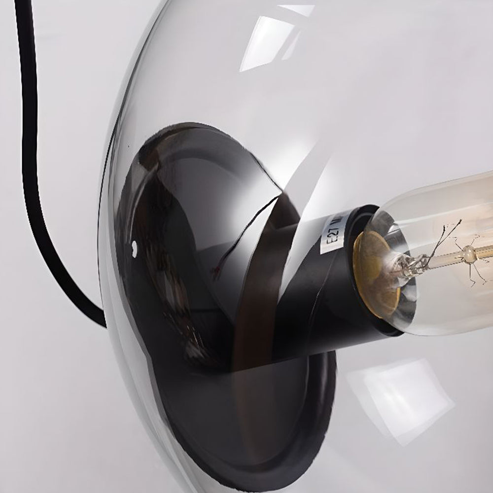 Nordic Round Glass Pendant Light for Kitchen Island and Living Room