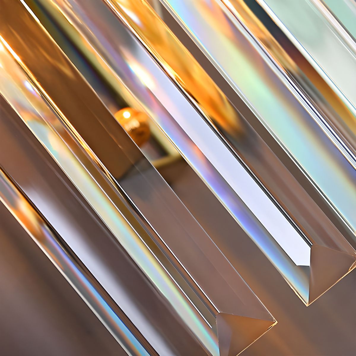 Stainless Steel Crystal Wall Light for Living Room