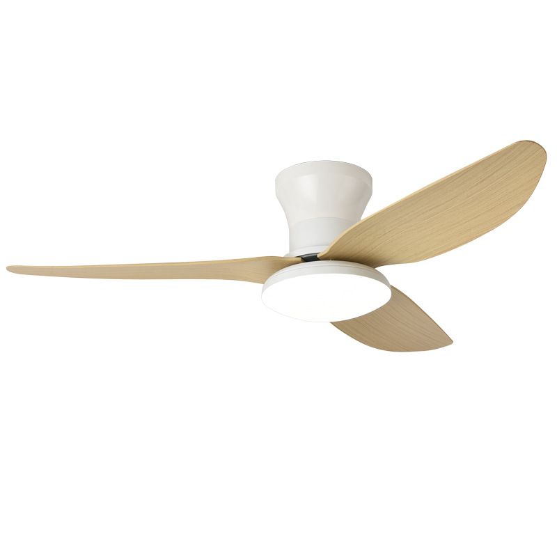 Flush Mount LED Ceiling Fan Light with Remote Control