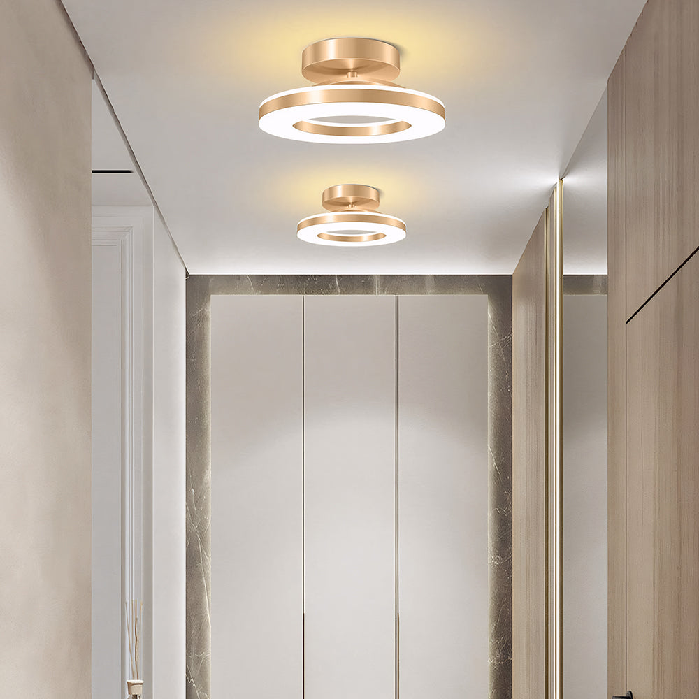 LED Ceiling Light in Modern Iron Design