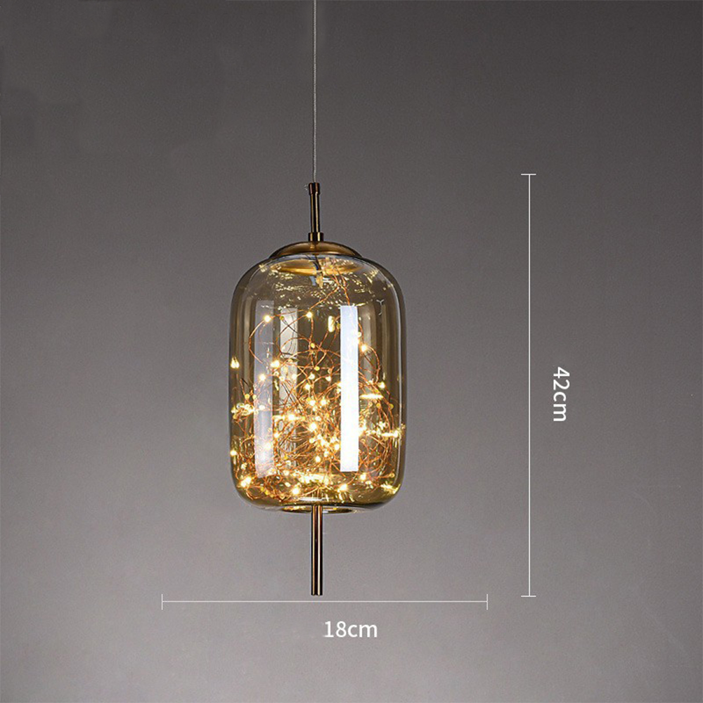 Scandinavian LED Glass Pendant Light