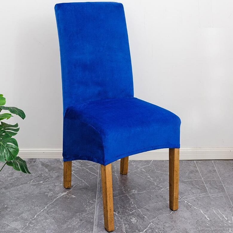 Stretch Velvet Dining Chair Covers, Soft, Elegant & Washable