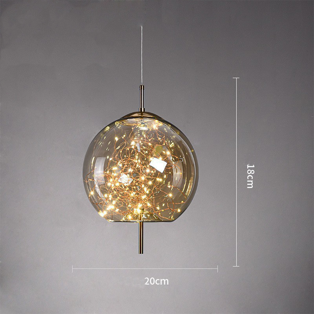 Scandinavian LED Glass Pendant Light