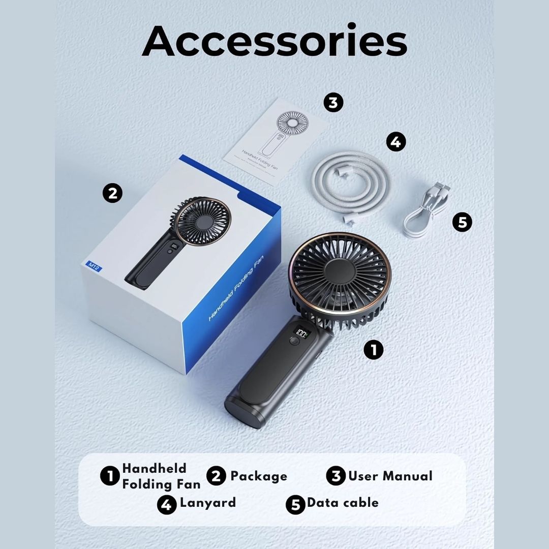 Portable Handheld Folding Fan