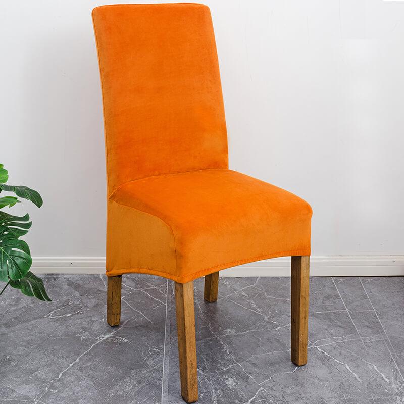 Stretch Velvet Dining Chair Covers, Soft, Elegant & Washable