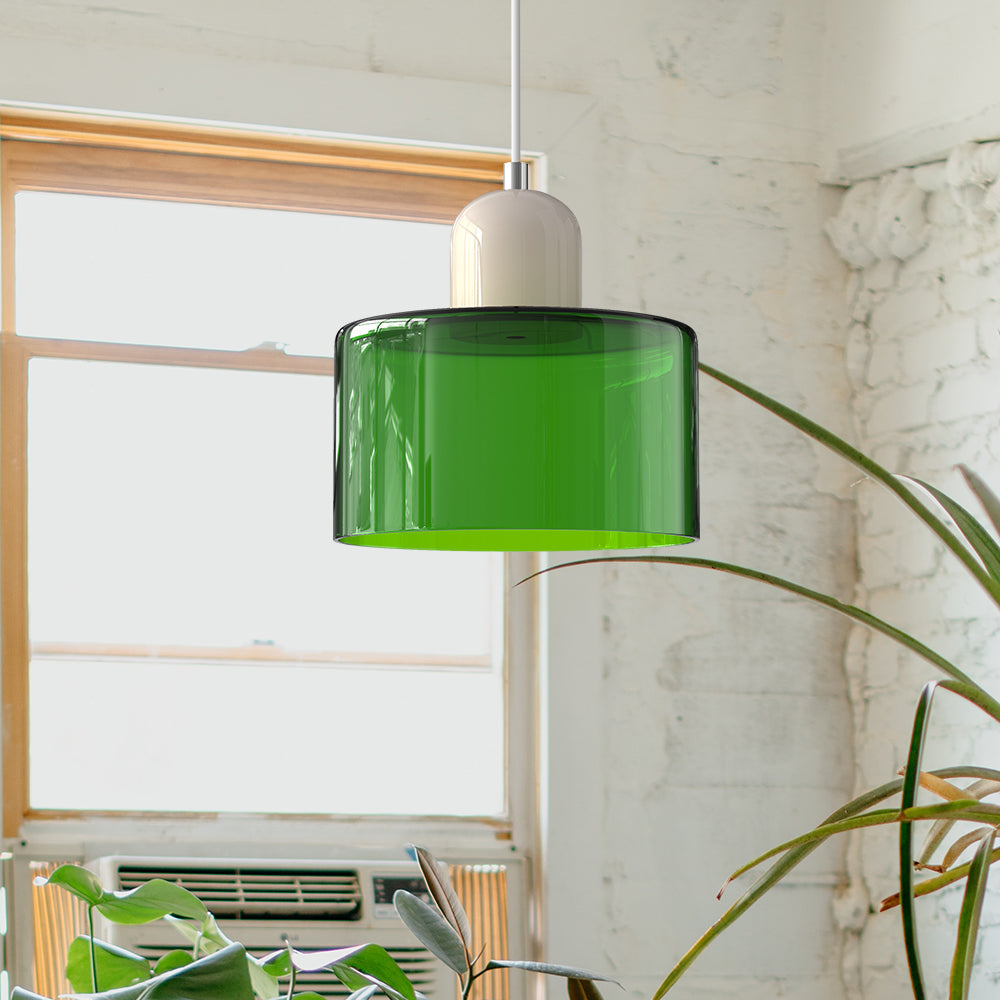 Bauhaus Style Glass Pendant Ceiling Light