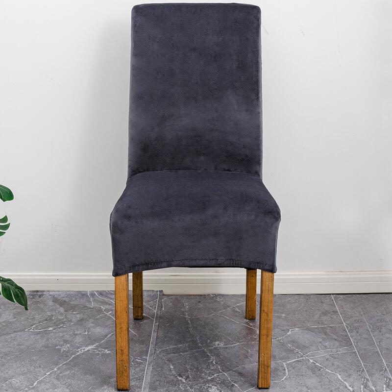 Stretch Velvet Dining Chair Covers, Soft, Elegant & Washable