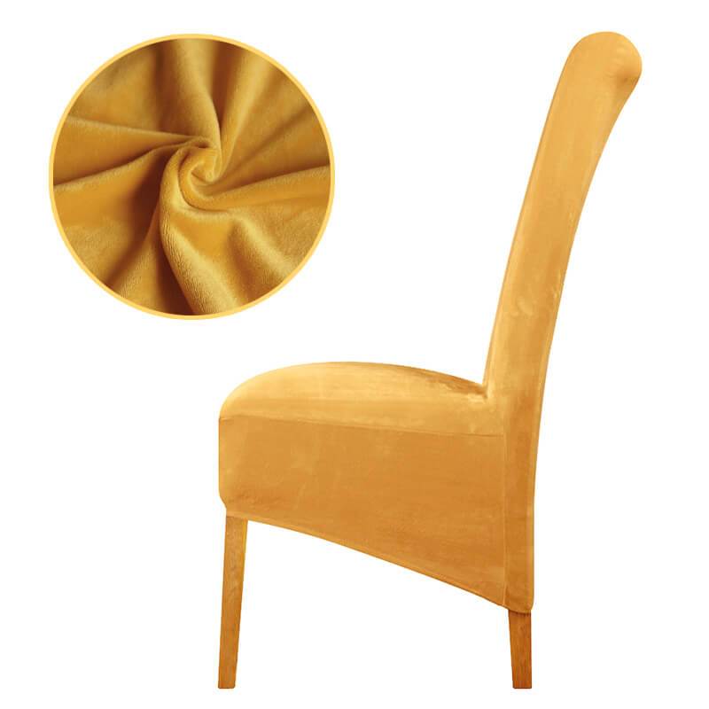 Stretch Velvet Dining Chair Covers, Soft, Elegant & Washable