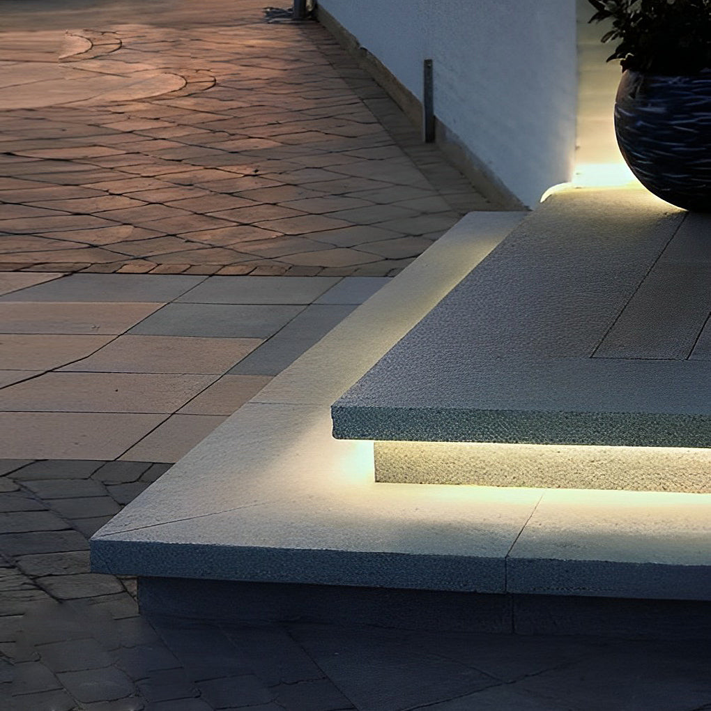 Waterproof Recessed LED Stair Strip Light Flexible Under Tread DC24V