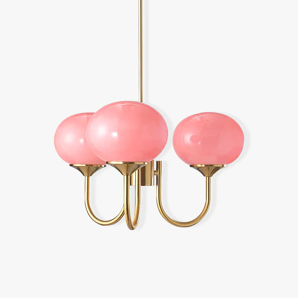 Modern Glass Globe Chandelier Ceiling Light Fixture