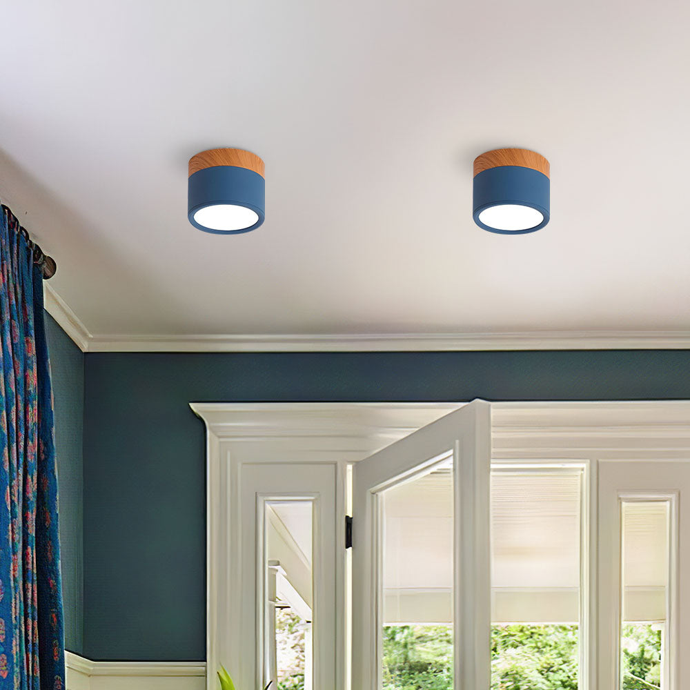 Modern Cylinder LED Flush Mount Ceiling Light
