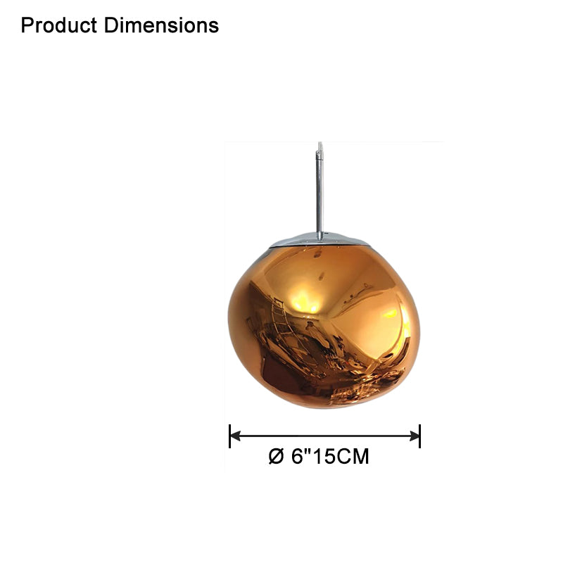 Modern Melt Glass Pendant Light for Elegant Indoor Spaces