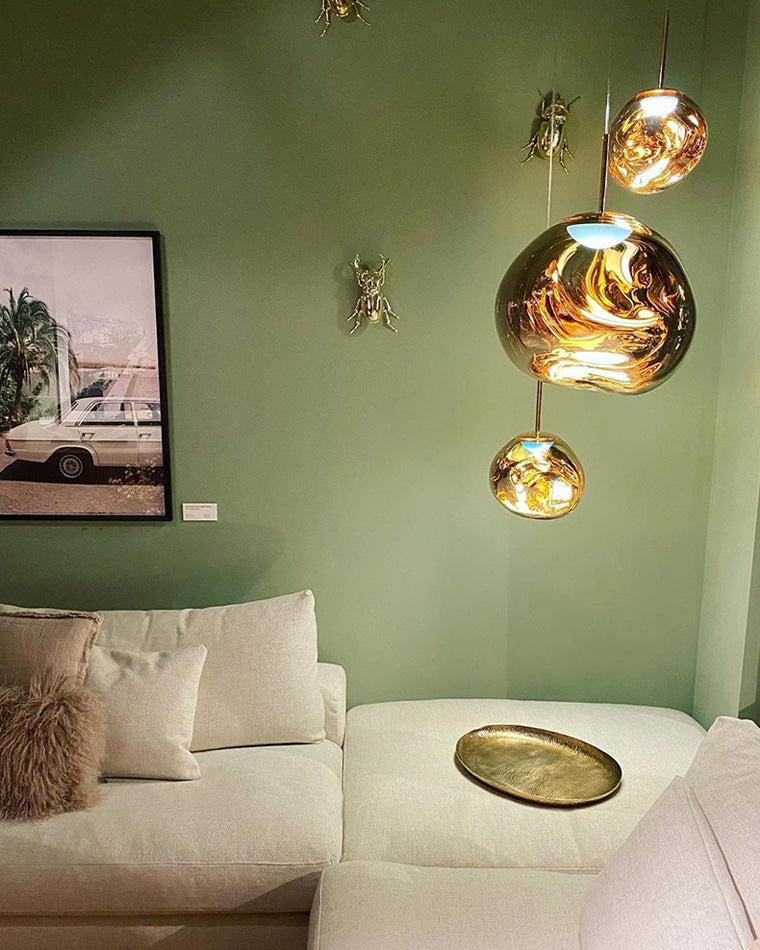 Modern Melt Glass Pendant Light for Elegant Indoor Spaces