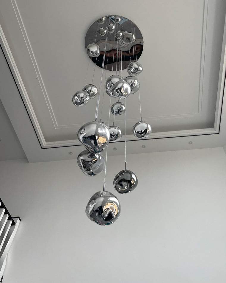 Modern Melt Glass Pendant Light for Elegant Indoor Spaces