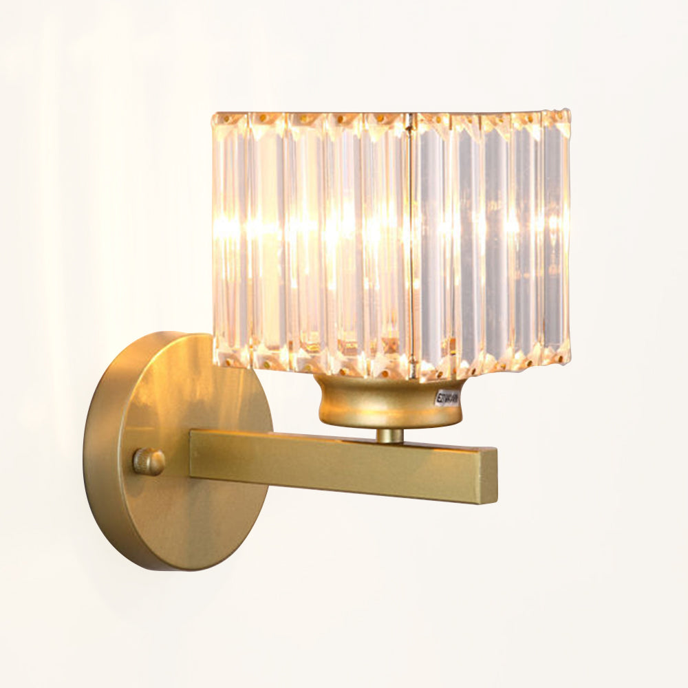 Crystal Wall Light for Hallway – Round or Square Modern Fixture