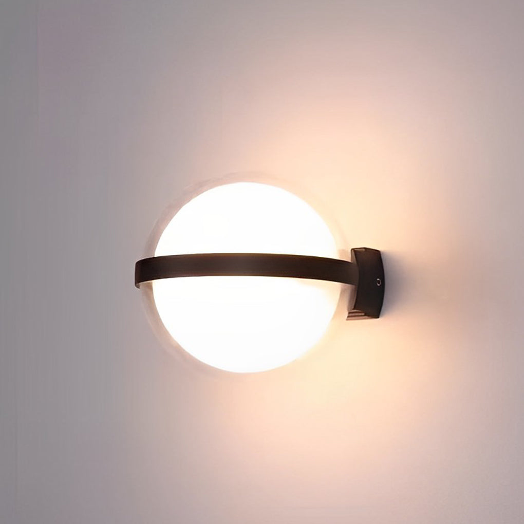 Modern Round Up Down LED Outdoor Wall Light Waterproof for Yard and Corridor