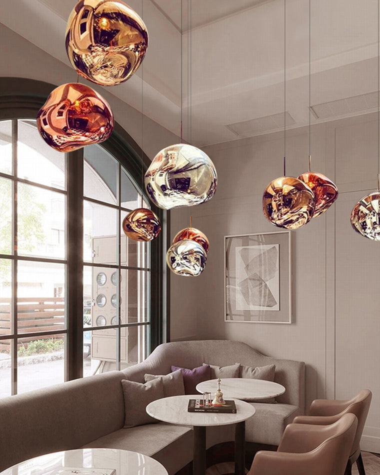 Modern Melt Glass Pendant Light for Elegant Indoor Spaces