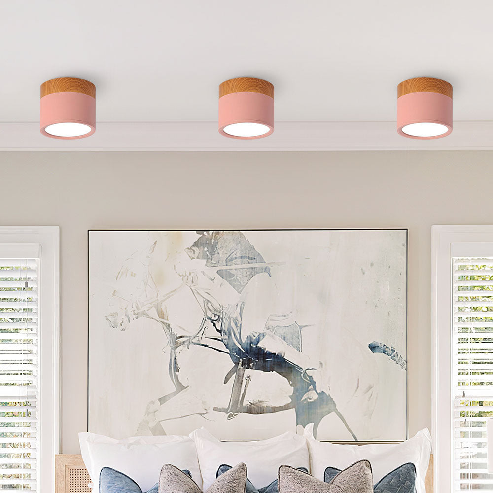 Modern Cylinder LED Flush Mount Ceiling Light