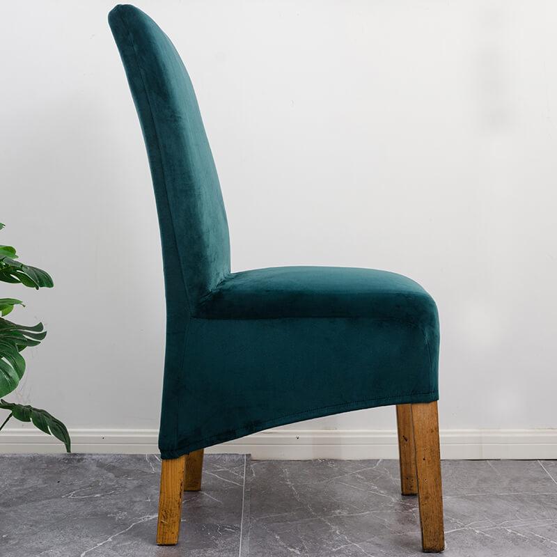 Stretch Velvet Dining Chair Covers, Soft, Elegant & Washable