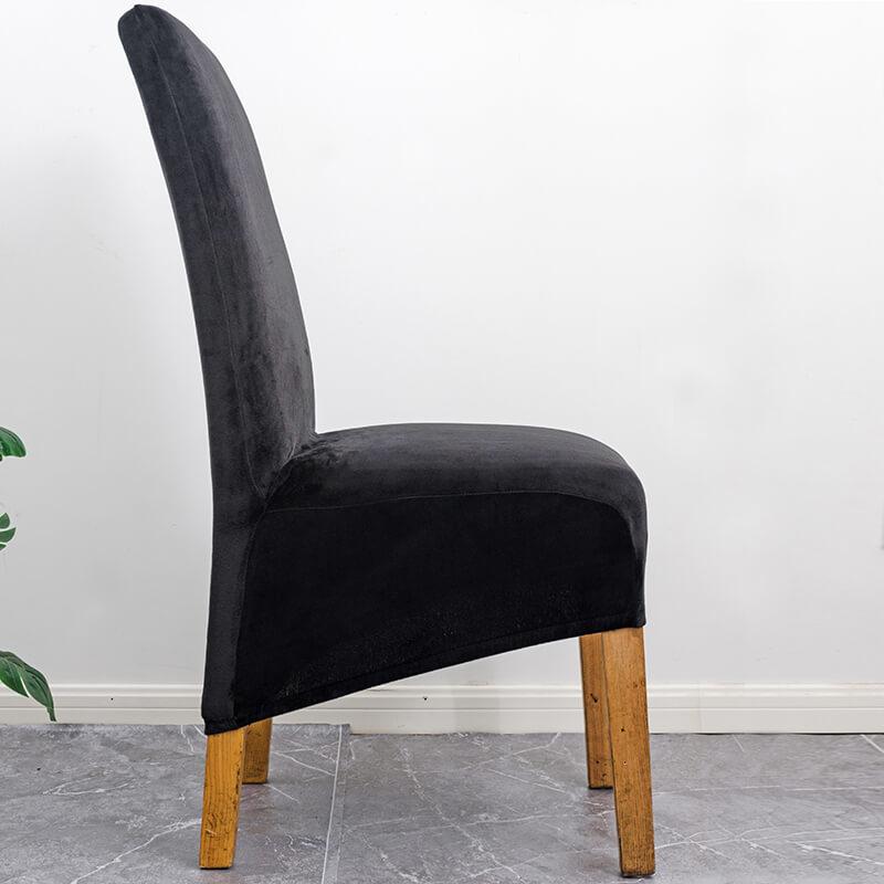 Stretch Velvet Dining Chair Covers, Soft, Elegant & Washable