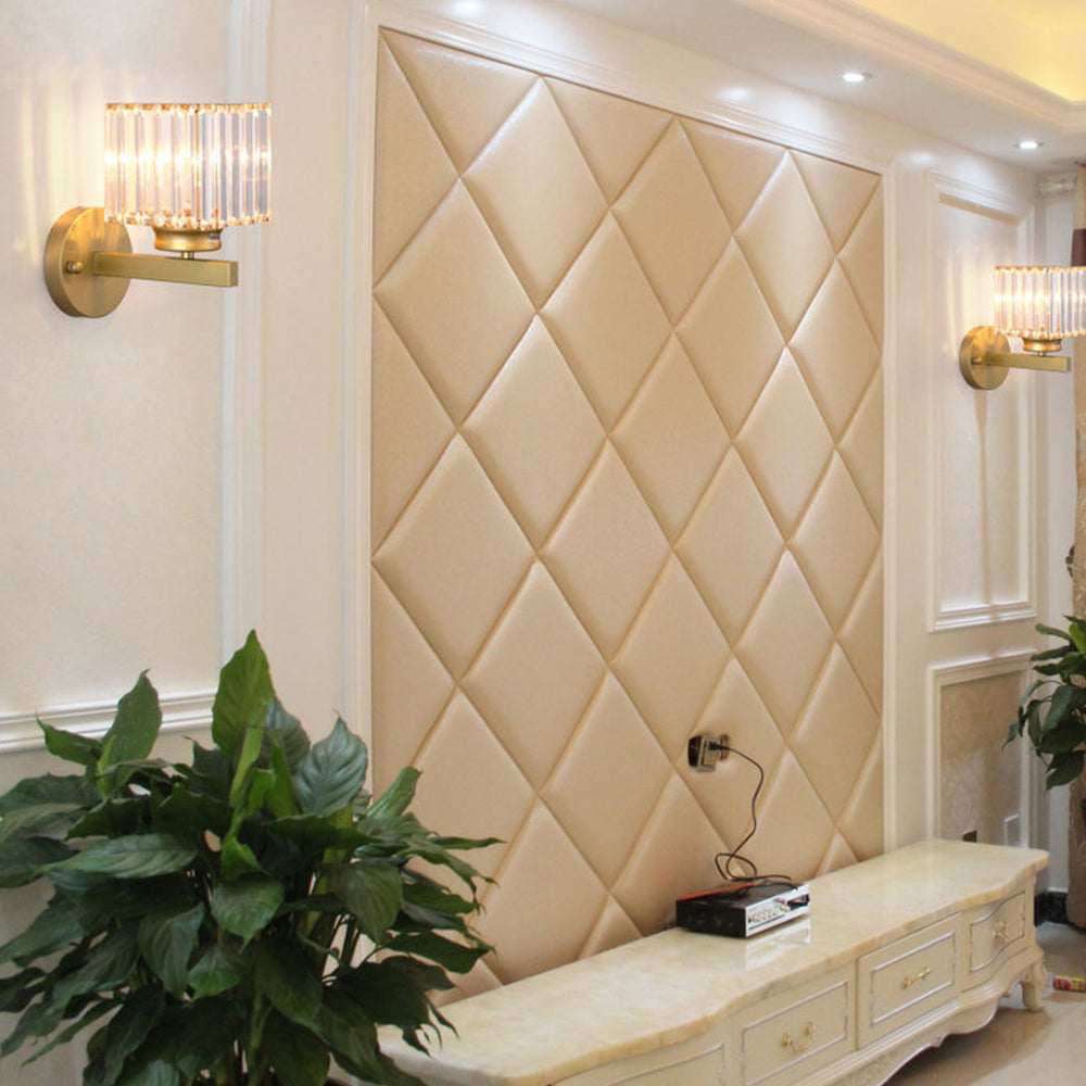 Crystal Wall Light for Hallway – Round or Square Modern Fixture