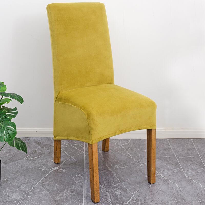 Stretch Velvet Dining Chair Covers, Soft, Elegant & Washable