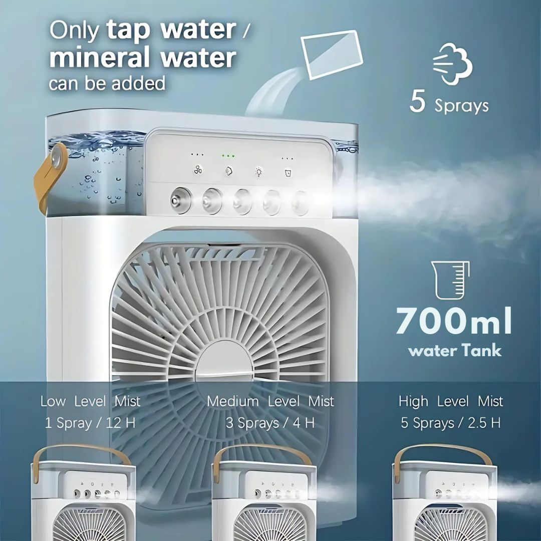 3 in 1 Portable Air Cooler Humidifier and Purifier for Home and Office
