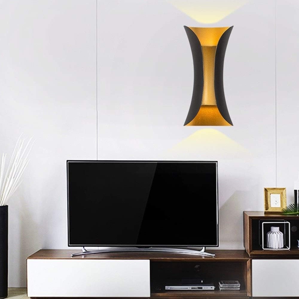 Outdoor Waterproof LED Wall Light in Modern Aluminum and Glass Design