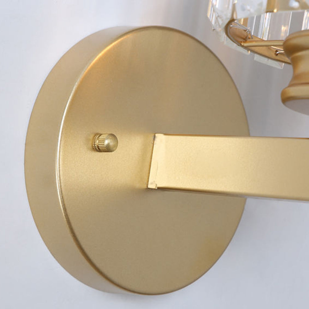 Crystal Wall Light for Hallway – Round or Square Modern Fixture