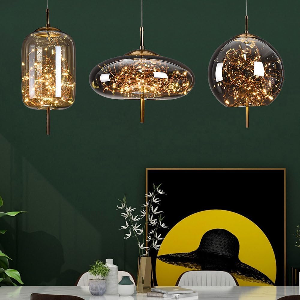 Scandinavian LED Glass Pendant Light