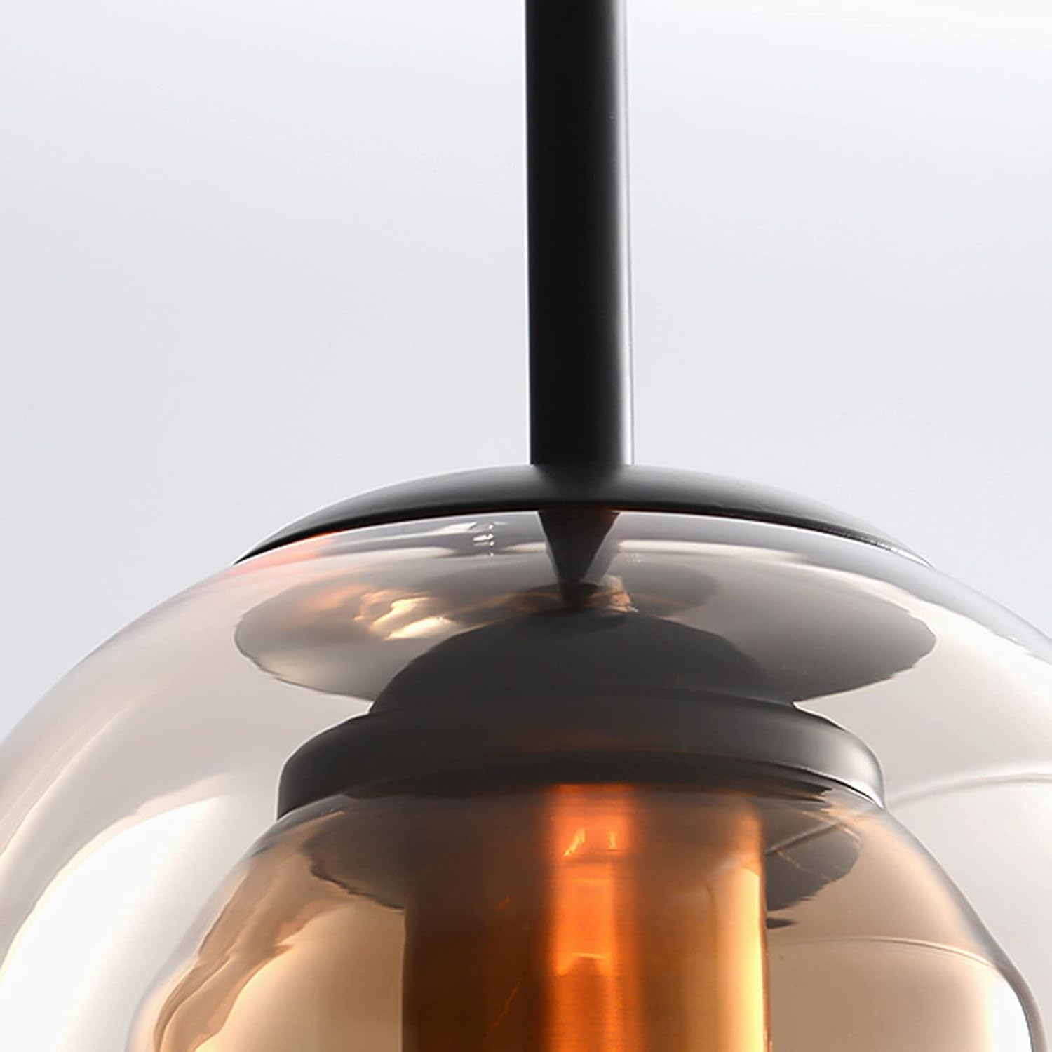 Modern Double Layer Glass Pendant Light for Dining Room and Kitchen