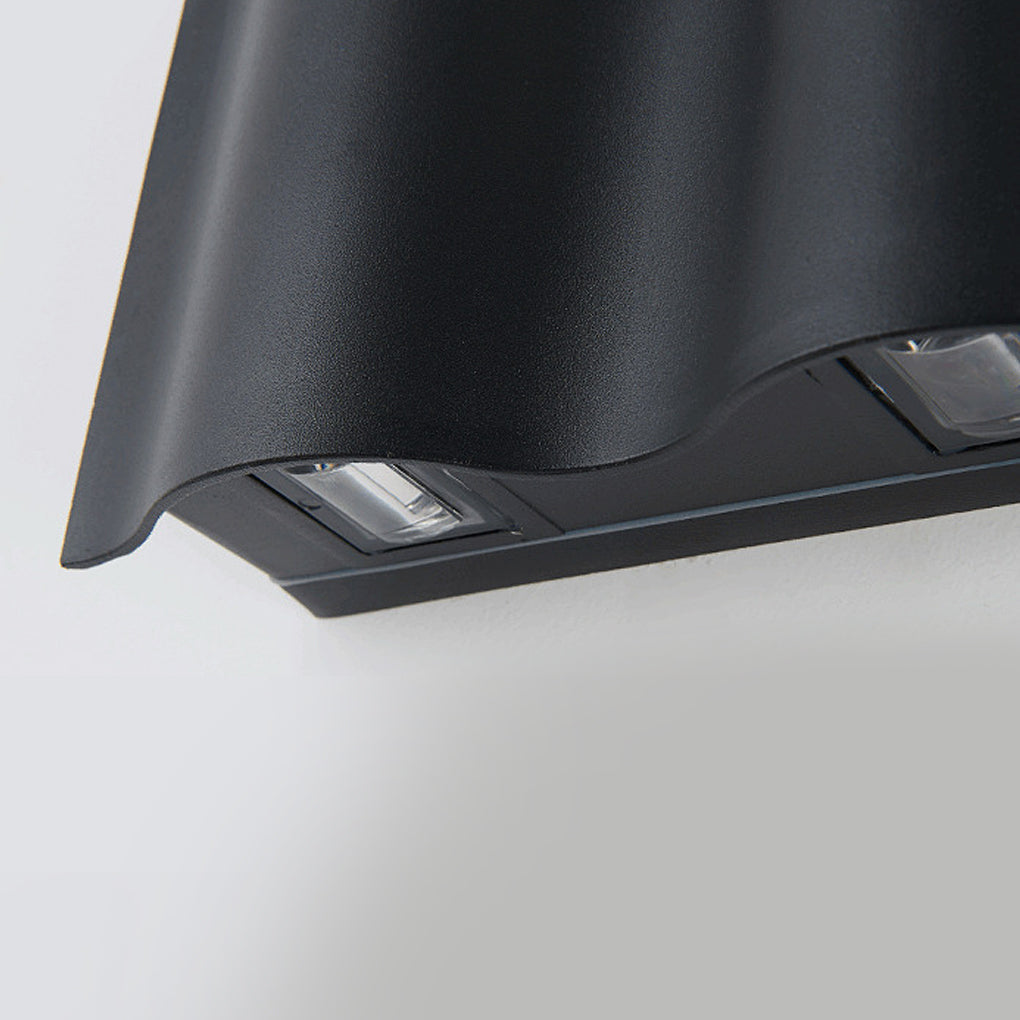 Modern Waterproof Arc LED Wall Light for Outdoor Up Down Lighting