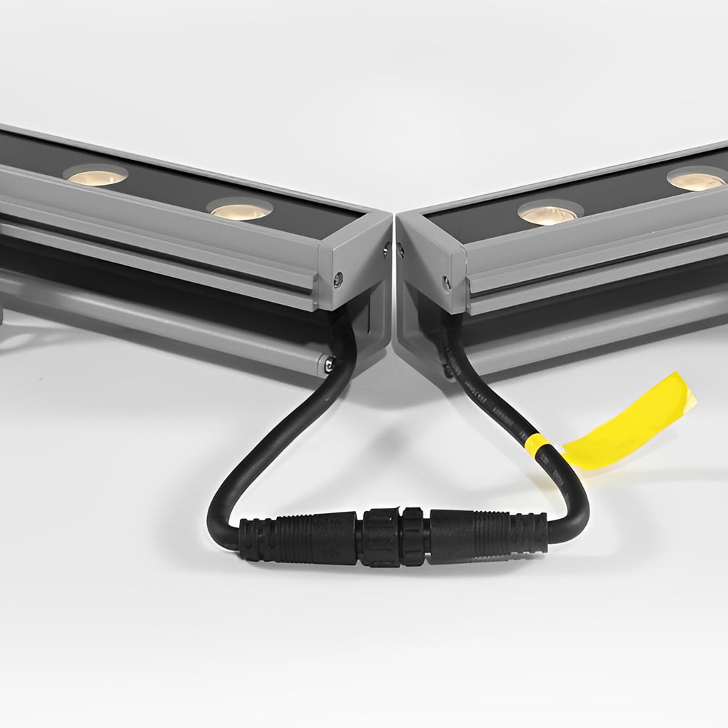 LED Outdoor Wall Washer Light with Baffle Modern Linear Uplight DC24V