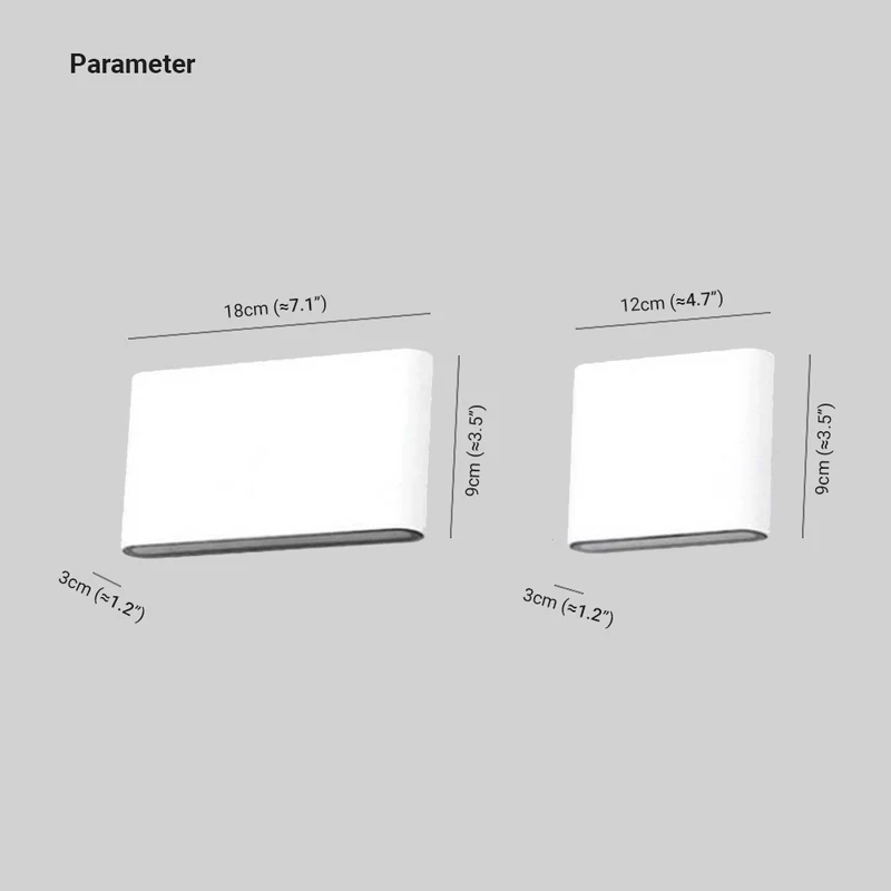 Modern Waterproof LED Up & Down Outdoor Wall Light