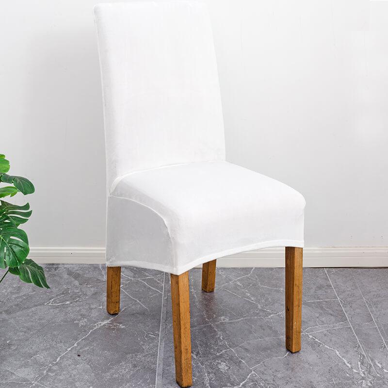 Stretch Velvet Dining Chair Covers, Soft, Elegant & Washable