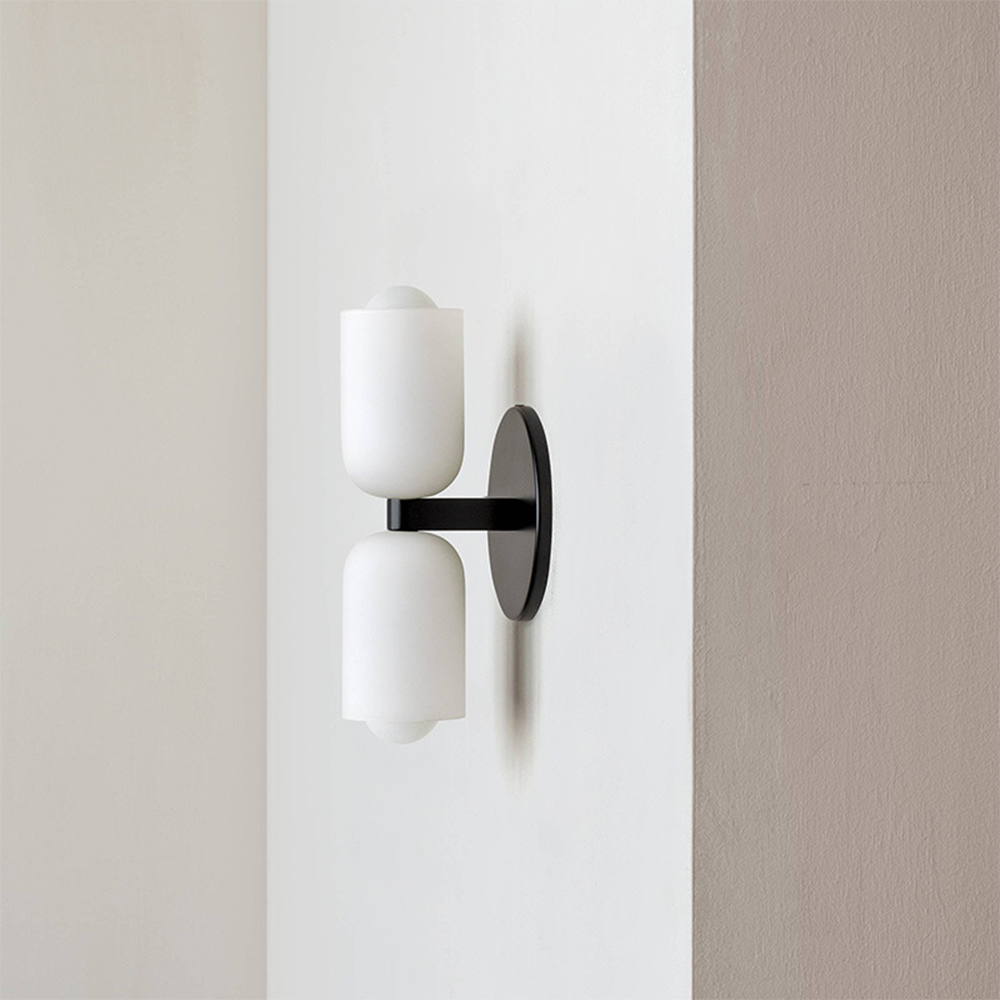 Modern Cream Double Head Wall Light – E14 LED Indoor Sconce