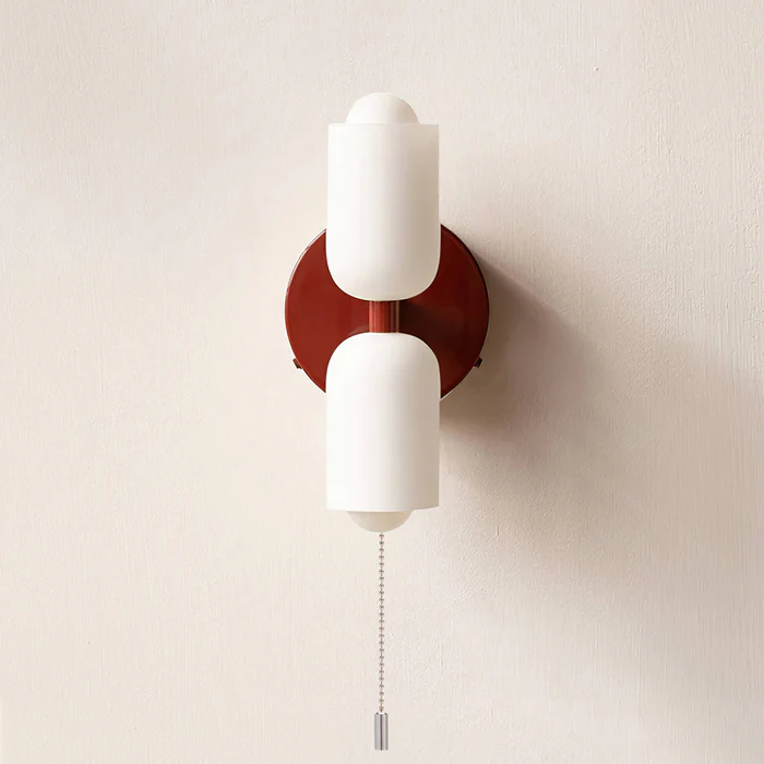 Modern Cream Double Head Wall Light – E14 LED Indoor Sconce