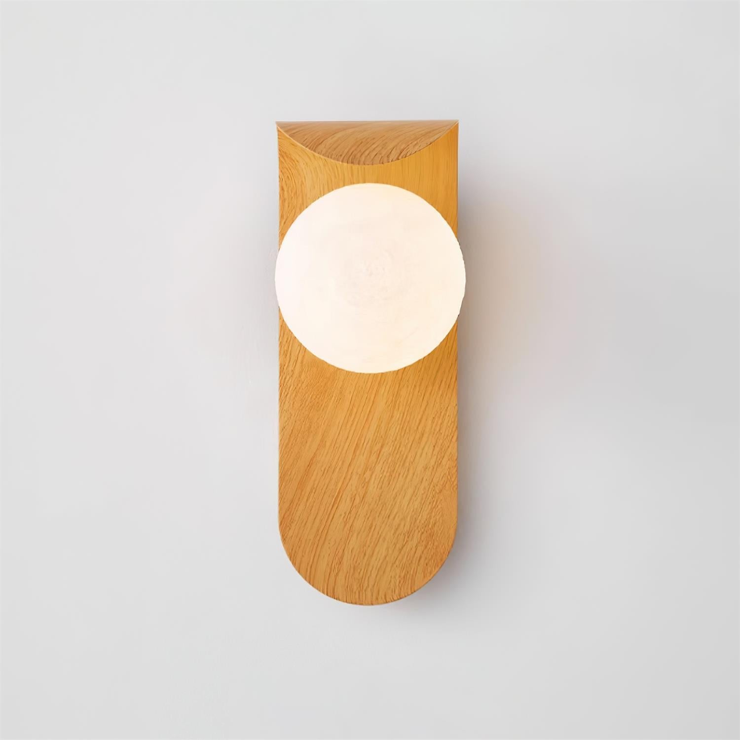 Modern Wood or Walnut Wall Light with Plug or Hardwired Options