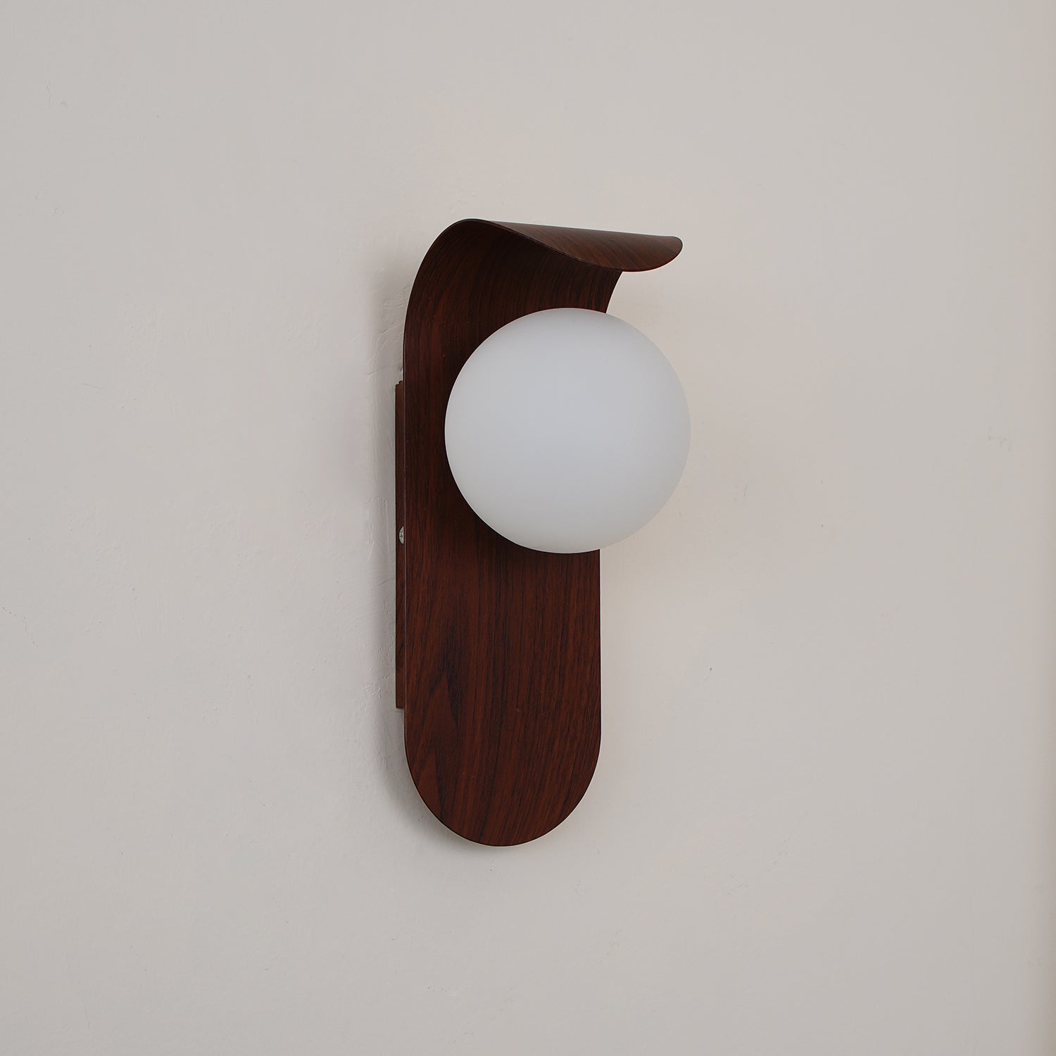 Modern Wood or Walnut Wall Light with Plug or Hardwired Options